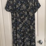 Christopher & Banks Floral Print Button Front Short Sleeve Dress Women's Size W22 Photo 0