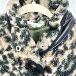 Johnny Was  Calme Printed Fleece Jacket Size Medium Leopard Astrology Celestial Photo 3