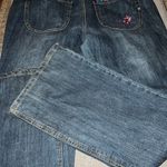 Baccini embroidered vintage boot cut jeans size 14 Photo 8