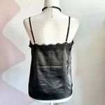 Forever 21 Black Lace Trim Tank Top, Goth Whimsigoth Grunge Indie‎ Sleaze Medium Photo 2