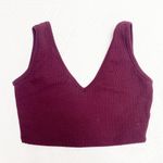 Buff bunny burgundy ribbed crop tank Photo 1
