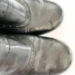 Aerosoles  Black Leather Ankle Boot Corset Detail Size 10 Women’s‎ Round Toe Goth Photo 5