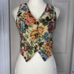 Floral tapestry vest top in multi Photo 9