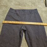 Ann Taylor  Factory Size 6 Curvy Poink Dark Blue Printed Geometric Career Pants Photo 5