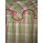Ariat Brooke Fitted Pearl Snap Long Sleeve Lime Green And Pink Plaid Shirt W/emb Photo 15