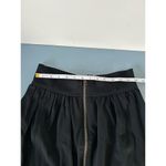 Aritzia Wilfred womens mini skirt size 4 stretchy zipper in front Black Photo 5