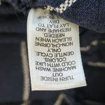 Cato  Navy Blue and White Striped Pull-on Wide Leg Pants Linen Blend Size 14/16 Photo 8