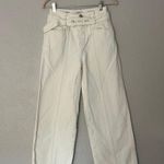 Closed Denim x-press cream high waisted wide leg belted stitch crease jeans 23 Photo 4