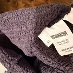 Reformation NWOT  Jet Black Ruffle Smocked Top Size XS Photo 3