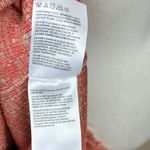 Club Monaco  Ribbed Knit Sweater Fringe Crewneck Long Sleeve Peach Stretch Small Photo 14