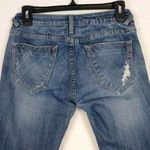 Vigoss  Jager Medium Wash Ripped Distressed Low Rise Skinny Jeans Photo 2