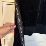 Juicy Couture BRUNETTE X Juicy Coutue THE LABEL  Black Velour Zip-Up Jacket Photo 3