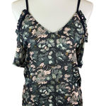 Morgan De‎ Toi Women’s Floral Cold Shoulder Blouse Top Size 36 Ruffle Detail Photo 0