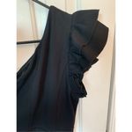 Nordstrom black dress off the shoulder with ruffle size small Photo 1