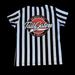 The Bar TailGaters Sports Grill Striped VNeck Shirt Womens Medium Photo 5