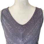 The North Face women's size M gray stretchy criss cross back athletic tank top Photo 4
