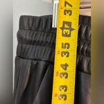 Loft  Women's Black Faux Leather Joggers Size Large. Casual, Y2K, Business Casual Photo 6