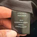 Hutch Anthro  Sherry Skirt Black Faux Patent Shine Notched Hem PU Rayon Blend 2 Photo 6