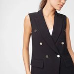 Club Monaco  Selska Black Vest Sleeveless Long-Length Mini Dress Size XS Women's Photo 1