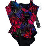 Magicsuit Louise Floral Print Shaping One Piece Swimsuit NEW Size 16 vacation Black Photo 0