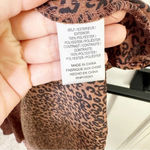 Bobeau  Leopard Print Midi Wrap‎ Dress Rust Size Small Photo 3