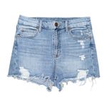 American Eagle  Super Stretch Curvy Hi-Rise Shortie Jean Shorts Size 4 Light Wash Photo 1