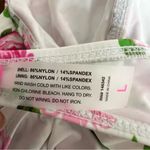 Betsey Johnson Love Always One Piece Bandeau Swimsuit Pink Floral Heart Sz Large Photo 9
