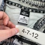 Nike Pro Pullover Womens Medium Grey Fair Isle Stripe Hyperwarm Dri Fit 1/2 Zip Photo 2