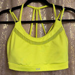 Victoria's Secret VSX Sport Neon Yellow Strappy Longline Sports Bra S/M Photo 0