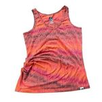 The North Face Ruched bright orange and coral Vneck tank size medium Photo 0