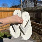 Free People  Wonderland Thong Sandals / White size eu 41‎ us size 10 Photo 7