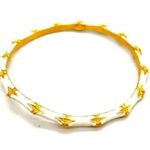 Kenneth Jay Lane bamboo enamel bangle White Photo 0