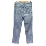 Rag and Bone  Nina High Rise Ankle Cigarette Jeans Women’s Size 30 Lou Wash Raw Hem Photo 3