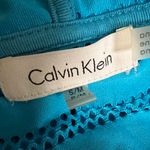 Calvin Klein Blue Sleeveless Cover Up Hooded Swimwear Dress Photo 5
