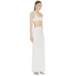 Auteur Clem Cutout Dress in White Large New Womens Long Maxi Gown Photo 1