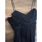 Watters & Watters Women Dress Sz 18 Plus Blue Mini Strapless Ruched Party Photo 5