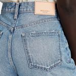 Moussy Vintage Glen Boy Straight High Waisted Barrel Jeans Size 26 Minimalist Blue Photo 5