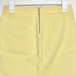 The Limited  Womens Skirt Textured Sz 0 Yellow Pastel Mini Pockets Spring Easter Photo 2
