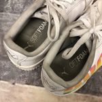 Puma  Carina Soft Foam Rainbow Letters Pride Sneakers Kids sz 6.5 White Low Top‎ Photo 5