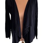 Michael Kors Black Waterfall Cardigan Minimalist Classic Capsule Wardrobe Photo 0