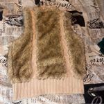 Forever 21 love21 Tan and Brown Faux Fur Vest Photo 4