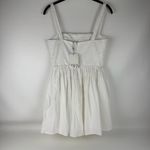 ZARA  Cream Gathered Waist Dress Photo 2