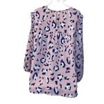 Juicy Couture Women's Pink Animal Print Blouse Size S Photo 1
