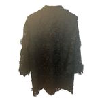 J.Marie The Seraphina Dress Small Long Sleeve Mesh Flower Applique Black NWT Photo 5