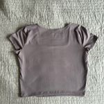 Hollister Mauve Tan Fitted Crop T-Shirt Photo 2