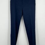Alice + Olivia Career Business Navy Blue Trouser Dress Pants 2 Preppy Classic Photo 0