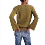 J.Crew  Flared Sleeve Swing Sweater In Army Green Photo 2