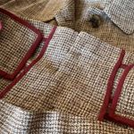 Marni Milano Linen Wool Blend Crop Blazer Jacket Brown Cream size 42 Large Photo 9