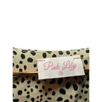 Pink Lily  Women's Cream & Black Animal Print One Piece Bodysuit Size Medium Photo 3