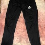 Adidas Black Three Stripe Joggers Photo 1